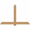 Ekena Millwork Eugene Smooth Timber Gable Bracket, Western Red Cedar, 72"W x 48"H x 5 1/2"D x 5 1/2"F, 16/12 Pitch GBW072X48X0606EUG00SWR - alternate 1